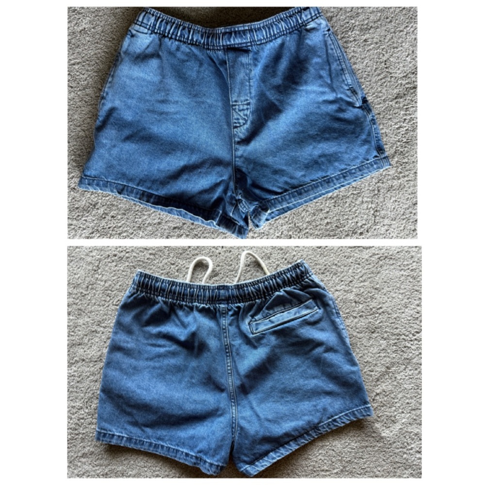 Like New Zara Denim Pull On Lightweight Shorts with Elastic Waist, Size Small.